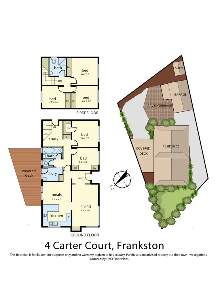 Floorplan of Homely house listing, 4 Carter Court, Frankston VIC 3199