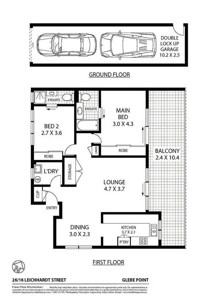 Floorplan of Homely apartment listing, 26/16 Leichhardt Street, Glebe NSW 2037