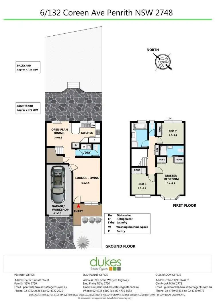 Floorplan of Homely townhouse listing, 6/132 Coreen Avenue, Penrith NSW 2750