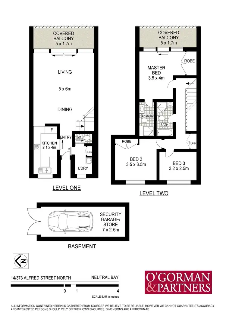 Floorplan of Homely apartment listing, 14/373 Alfred Street, Neutral Bay NSW 2089