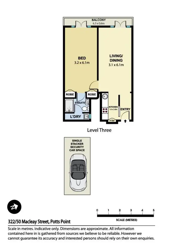 Floorplan of Homely apartment listing, 322/50 Macleay Street, Potts Point NSW 2011