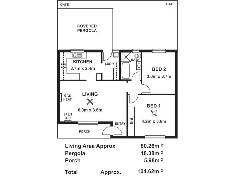 Floorplan of Homely unit listing, 3/12 Avenue Road, Highgate SA 5063