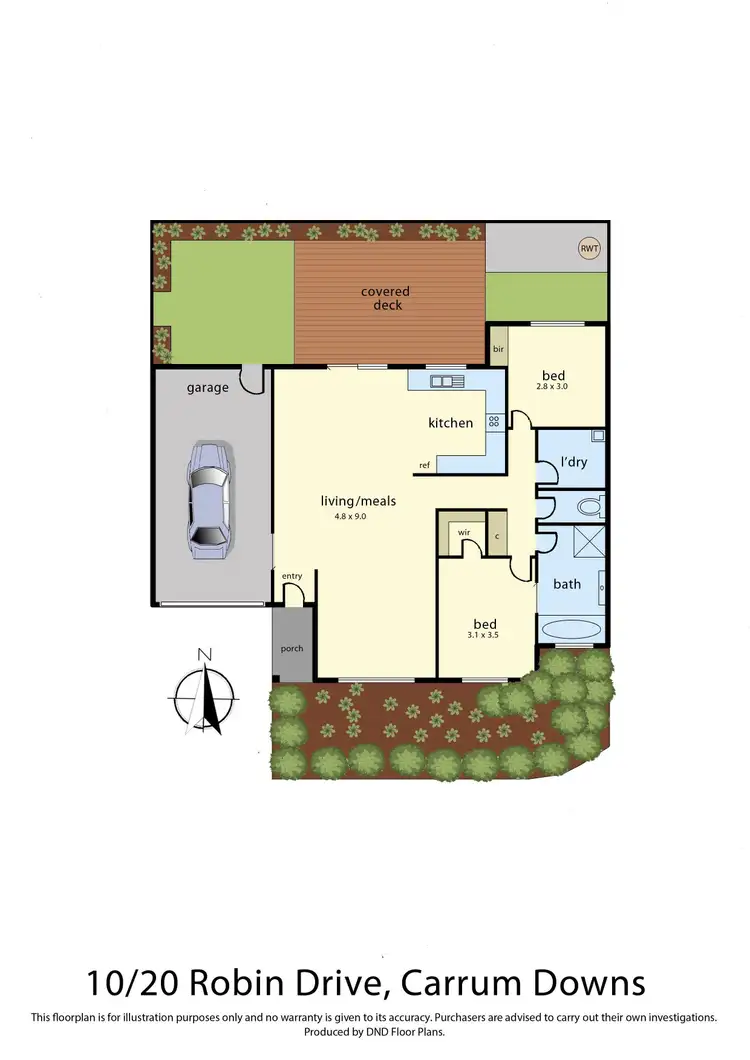 Floorplan of Homely unit listing, 10/20 Robin Drive Drive, Carrum Downs VIC 3201