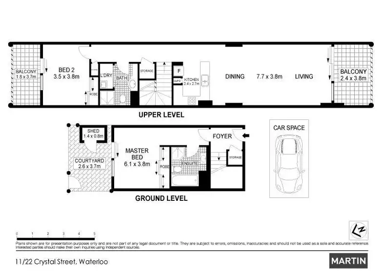 Floorplan of Homely apartment listing, 11/22 Crystal Street, Waterloo NSW 2017