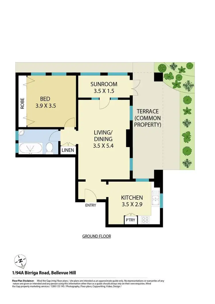 Floorplan of Homely apartment listing, 1/94a Birriga Road, Bellevue Hill NSW 2023
