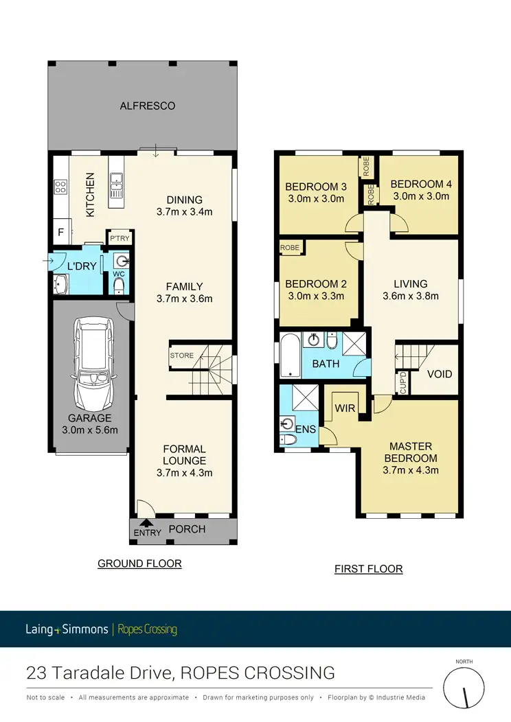 Floorplan of Homely house listing, 23 Taradale Drive, Ropes Crossing NSW 2760