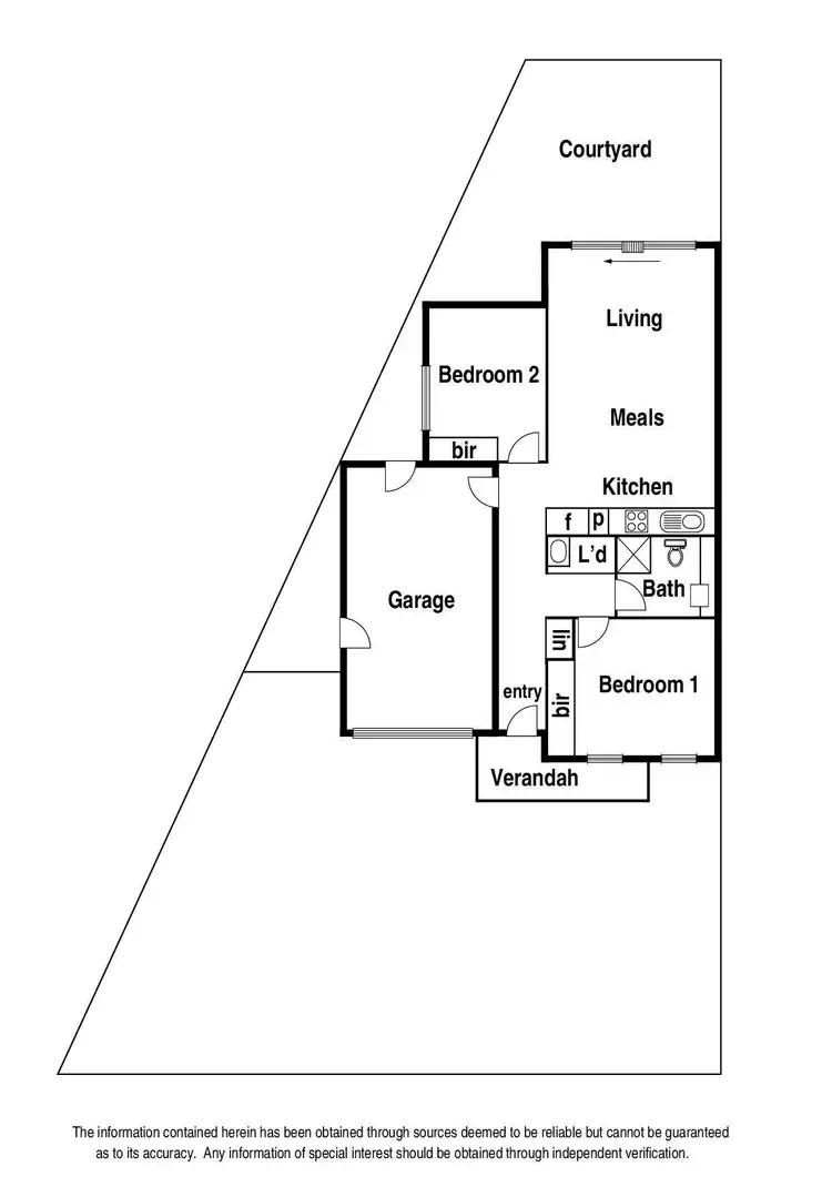 Floorplan of Homely unit listing, 1/118 Rathcown Road, Reservoir VIC 3073