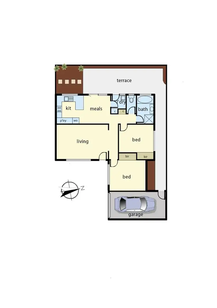 Floorplan of Homely unit listing, 2/15-17 Potter Street, Dandenong VIC 3175