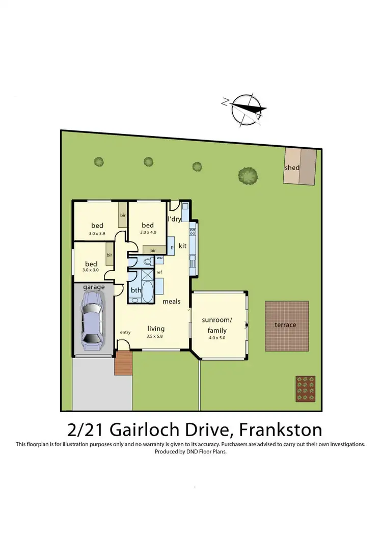 Floorplan of Homely unit listing, 2/21 Gairloch Drive, Frankston VIC 3199