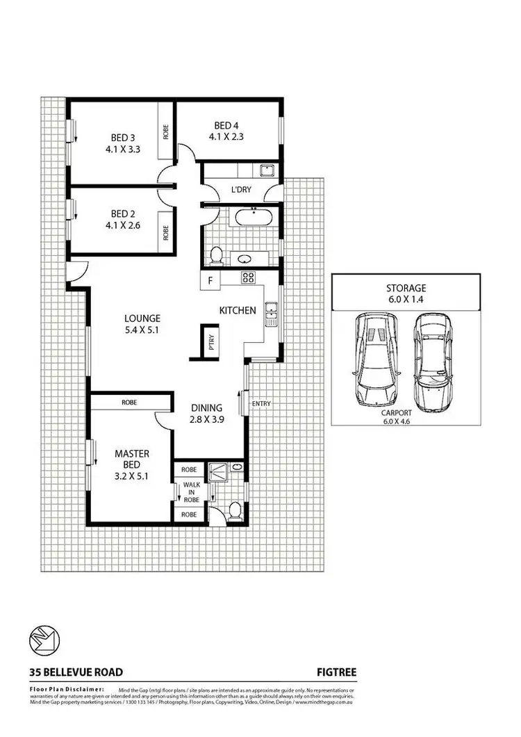 Floorplan of Homely house listing, 35 Bellevue Road, Figtree NSW 2525