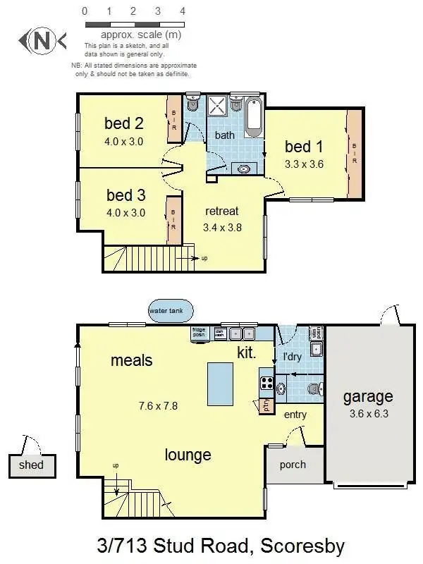 Floorplan of Homely house listing, 3/713 Stud Road, Scoresby VIC 3179