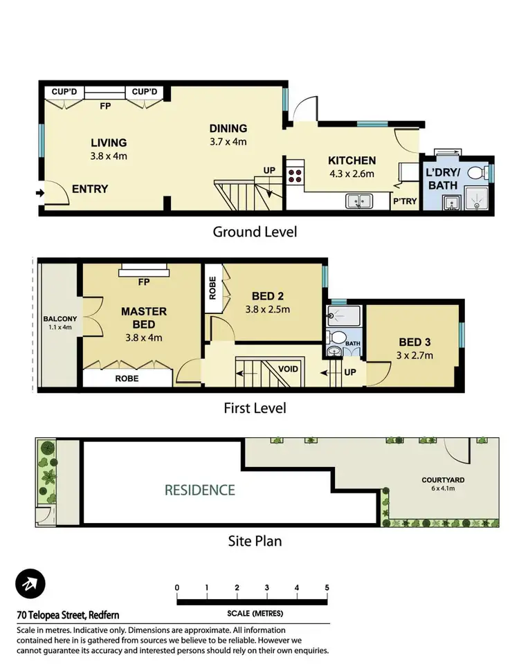 Floorplan of Homely house listing, 70 Telopea Street, Redfern NSW 2016