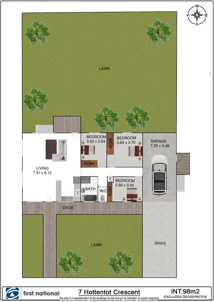 Floorplan of Homely house listing, 7 Hottentot Crescent, Mullumbimby NSW 2482