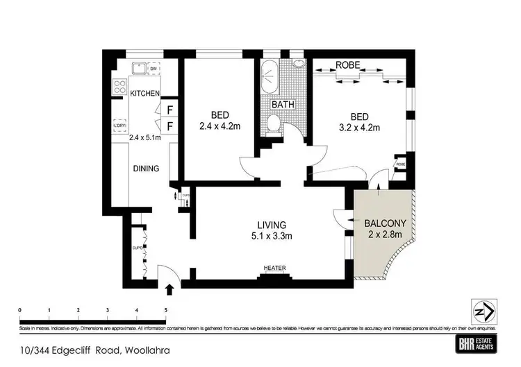 Floorplan of Homely apartment listing, 10/344 Edgecliff Road, Woollahra NSW 2025