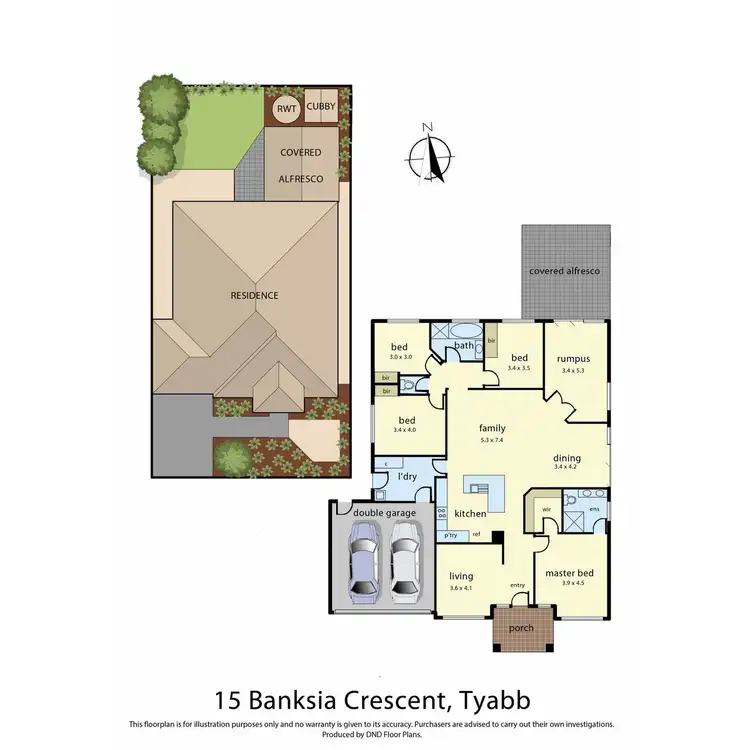 Floorplan of Homely house listing, 15 Banksia Crescent, Tyabb VIC 3913