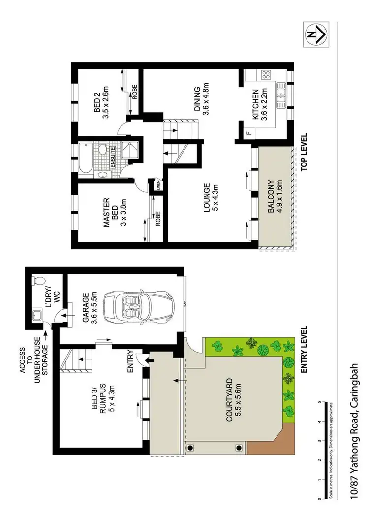 Floorplan of Homely townhouse listing, 10/87 Yathong Road, Caringbah NSW 2229