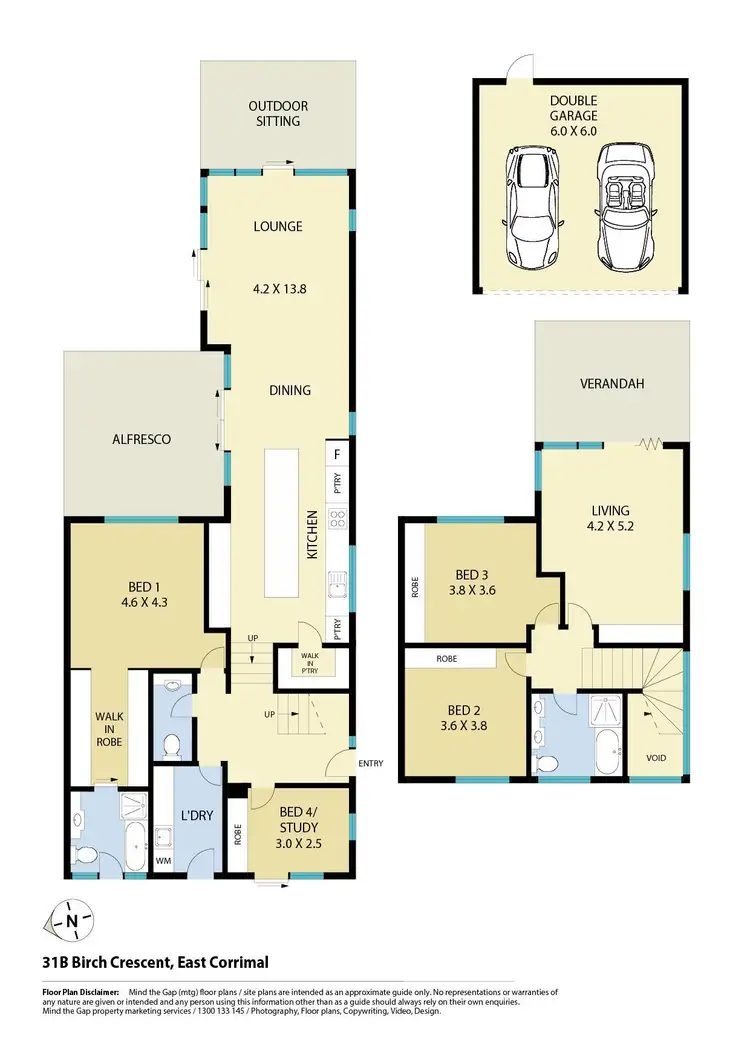 Floorplan of Homely semi-detached listing, 31B Birch Crescent, East Corrimal NSW 2518