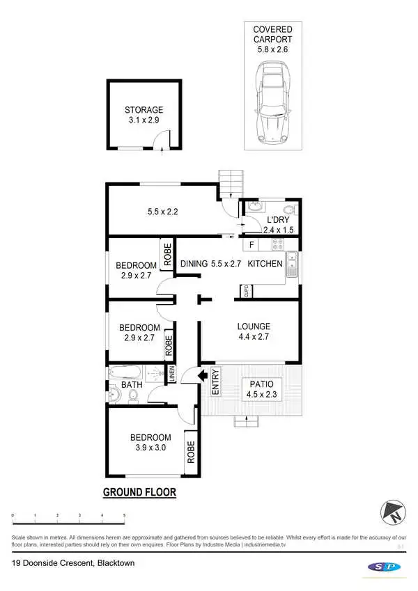 Floorplan of Homely house listing, 19 Doonside Crescent, Blacktown NSW 2148