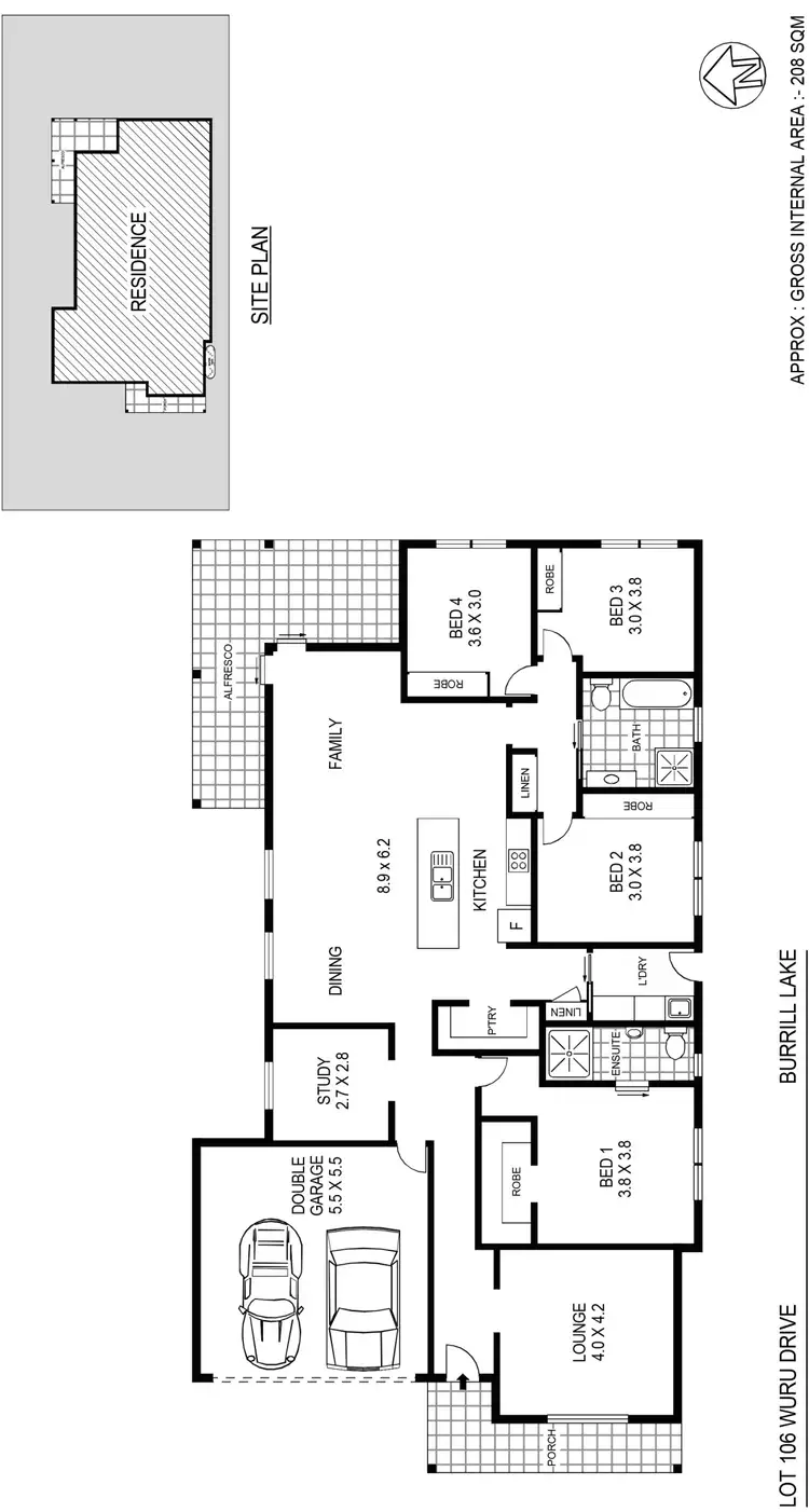 Floorplan of Homely house listing, 59 Wuru Drive, Burrill Lake NSW 2539