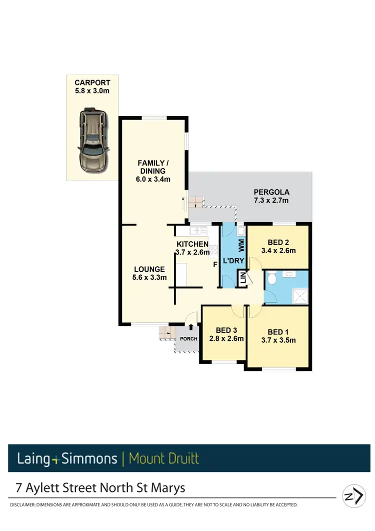 Floorplan of Homely house listing, 7 Aylett Street, North St Marys NSW 2760