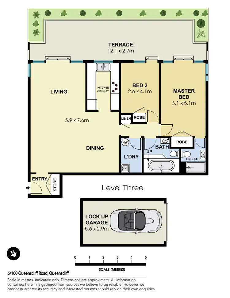 Floorplan of Homely apartment listing, 6/100 Queenscliff Road, Queenscliff NSW 2096