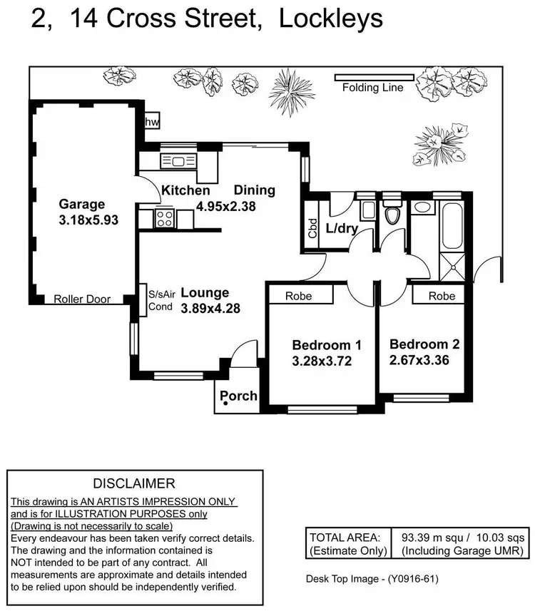 Floorplan of Homely unit listing, 2/14 Cross Street, Lockleys SA 5032
