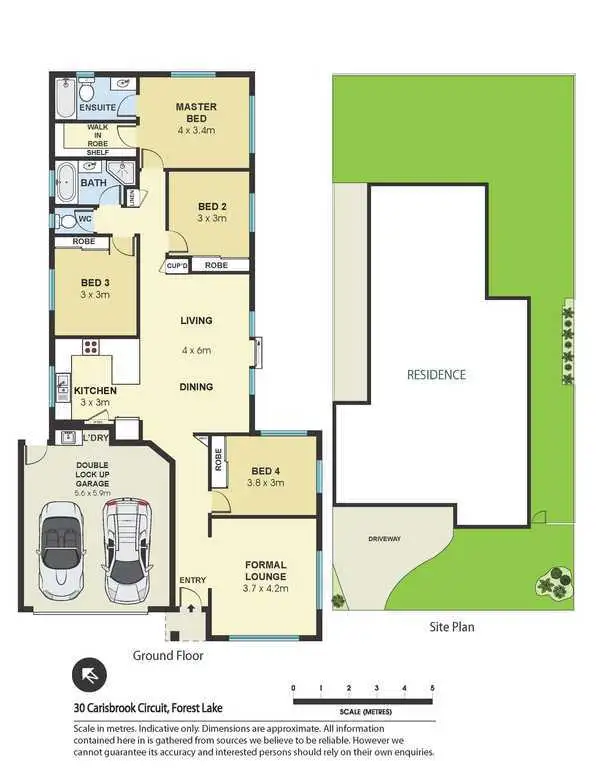 Floorplan of Homely house listing, 30 Carisbrook Circuit, Forest Lake QLD 4078