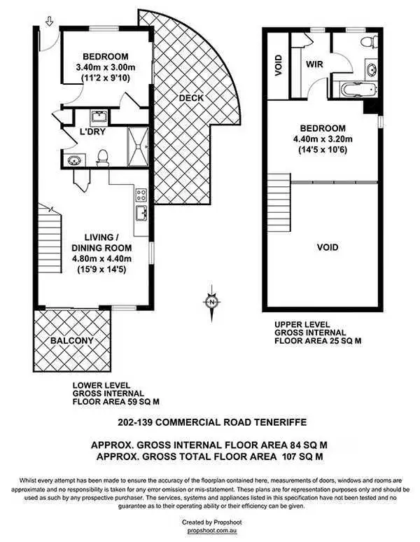 Floorplan of Homely apartment listing, 202/139 Commercial Road, Teneriffe QLD 4005