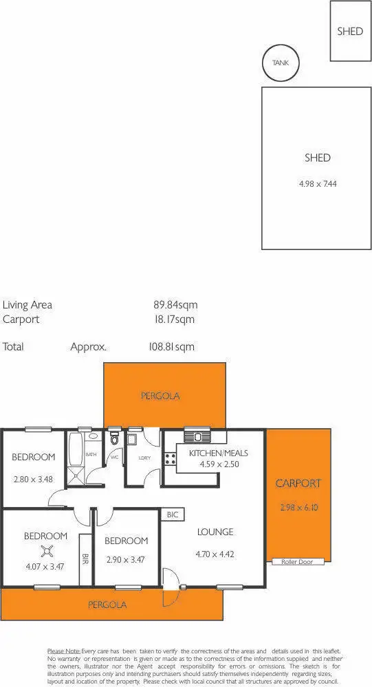Floorplan of Homely house listing, 18 Standfield Road, Aldinga Beach SA 5173
