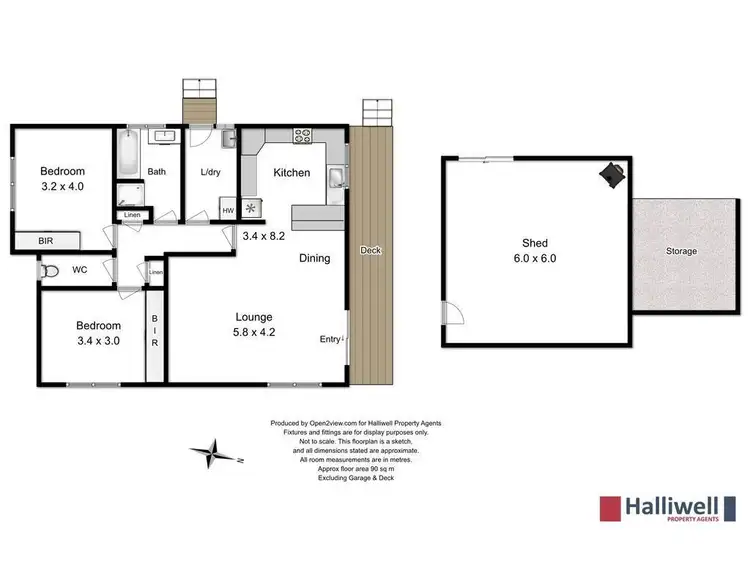 Floorplan of Homely house listing, 9 Hopkins Street, Leith TAS 7315