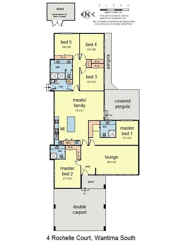 Floorplan of Homely house listing, 4 Rochelle Court, Wantirna South VIC 3152