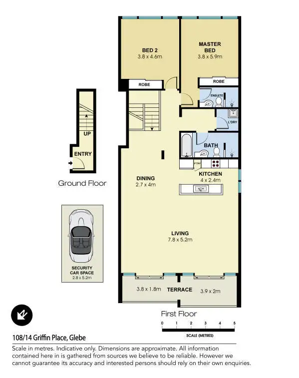 Floorplan of Homely apartment listing, 108/14 Griffin Place, Glebe NSW 2037