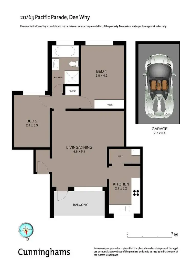 Floorplan of Homely unit listing, 20/63 Pacific Parade, Dee Why NSW 2099