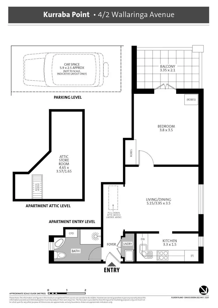 Floorplan of Homely unit listing, 4/2 Wallaringa Avenue, Neutral Bay NSW 2089