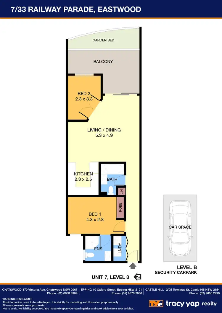 Floorplan of Homely apartment listing, 7/33 Railway Parade, Eastwood NSW 2122