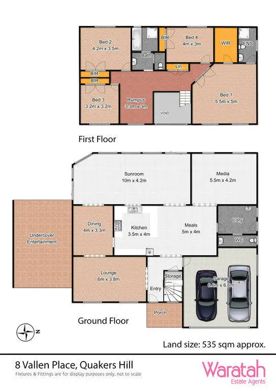 Floorplan of Homely house listing, 8 Vallen Place, Quakers Hill NSW 2763