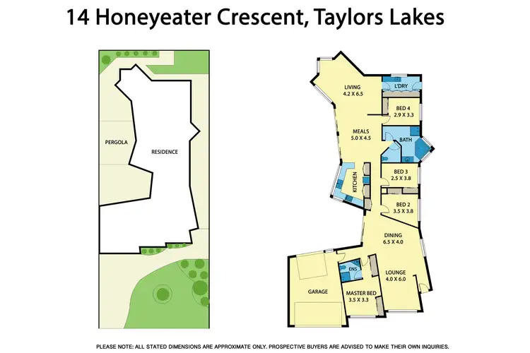Floorplan of Homely house listing, 14 Honeyeater Crescent, Taylors Lakes VIC 3038