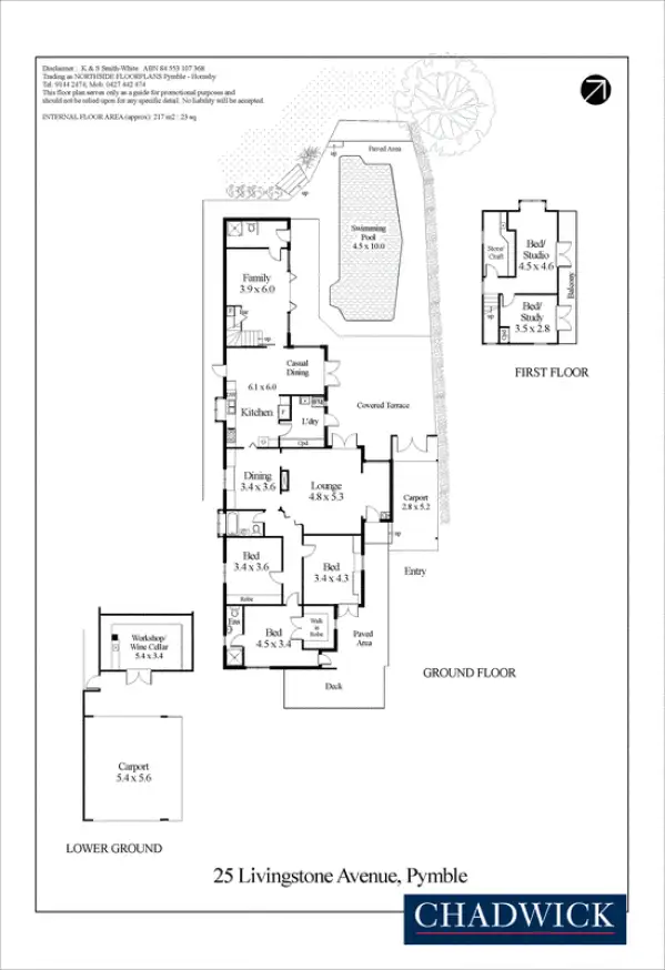 Floorplan of Homely house listing, 25 Livingstone Avenue, Pymble NSW 2073