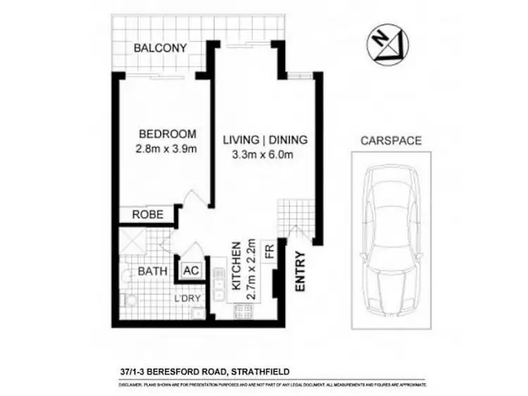 Floorplan of Homely apartment listing, 37/1-3 Beresford Road, Strathfield NSW 2135