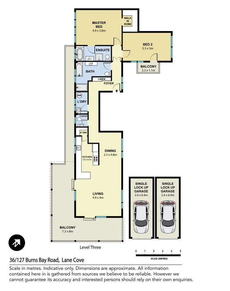 Floorplan of Homely apartment listing, 36/127-131 Burns Bay Road, Lane Cove NSW 2066