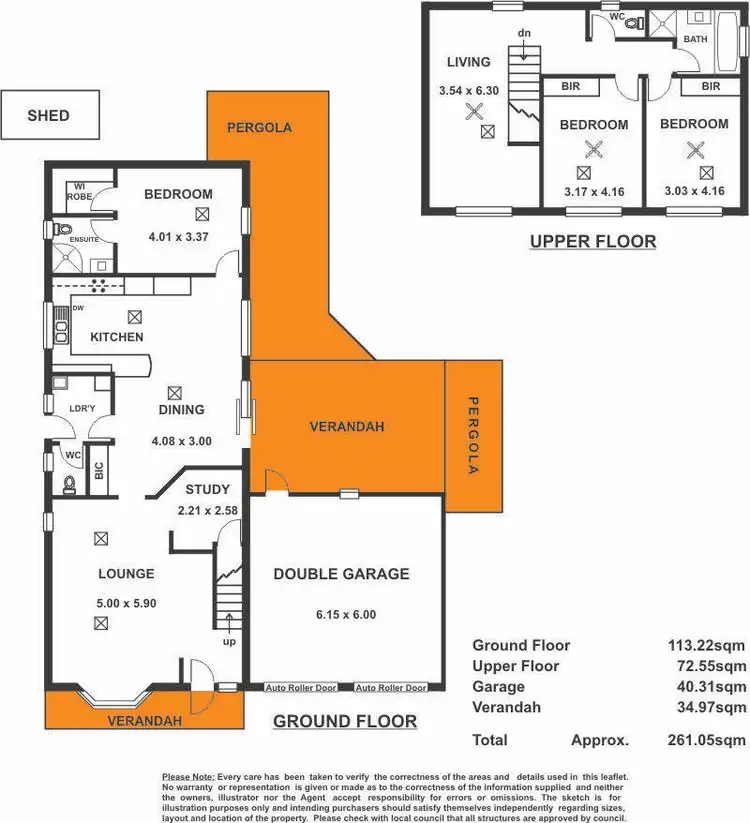 Floorplan of Homely house listing, 6/2a Woodley Road, Glen Osmond SA 5064