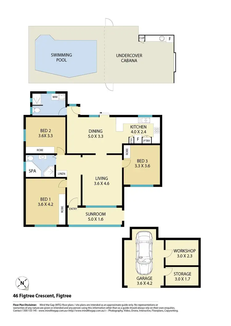 Floorplan of Homely house listing, 46 Figtree Crescent, Figtree NSW 2525