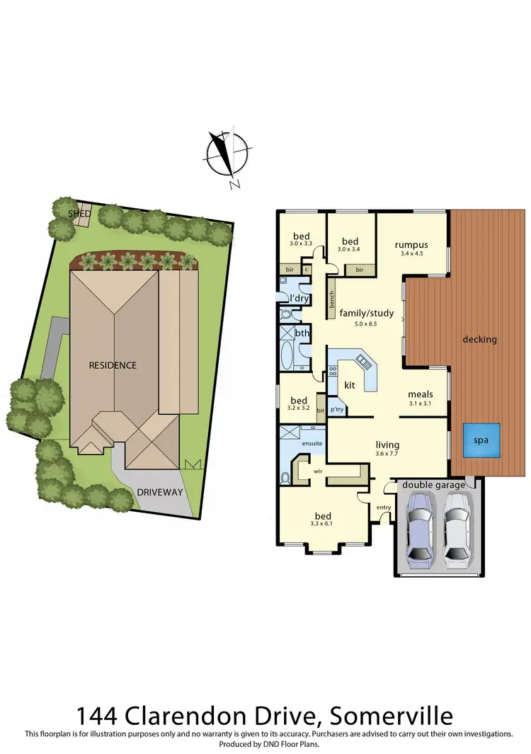 Floorplan of Homely house listing, 144 Clarendon Drive, Somerville VIC 3912