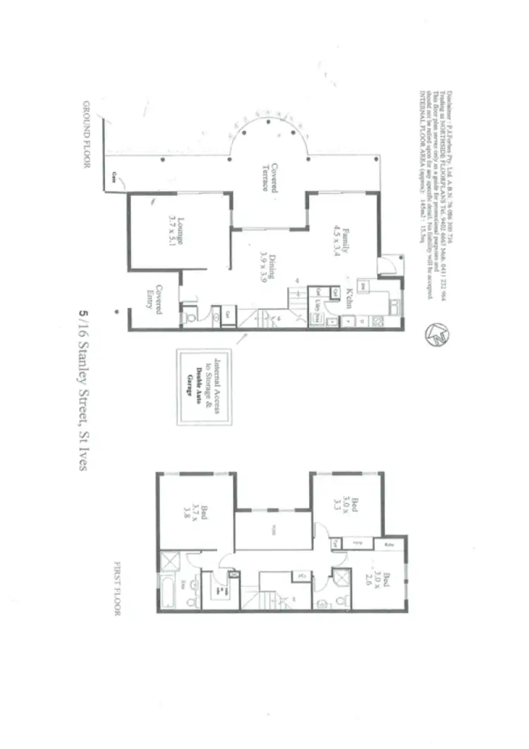 Floorplan of Homely townhouse listing, 5/16 Stanley Street, St Ives NSW 2075