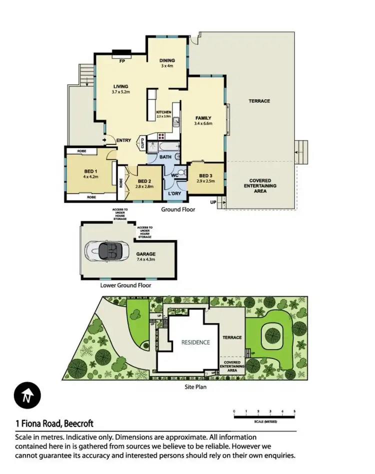 Floorplan of Homely house listing, 1 Fiona Road, Beecroft NSW 2119