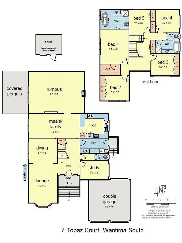 Floorplan of Homely house listing, 7 Topaz Court, Wantirna South VIC 3152