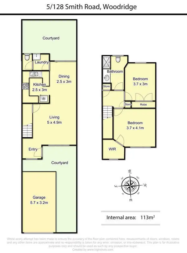 Floorplan of Homely unit listing, Unit 5/128 Smith Road, Woodridge QLD 4114