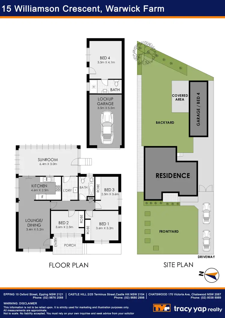 Floorplan of Homely house listing, 15 Williamson Crescent, Warwick Farm NSW 2170