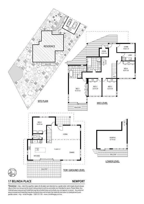 Floorplan of Homely house listing, 17 Belinda Place, Newport NSW 2106