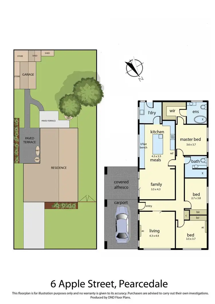Floorplan of Homely house listing, 6 Apple Street, Pearcedale VIC 3912